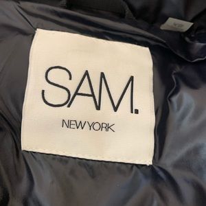 SAM black puffer coat